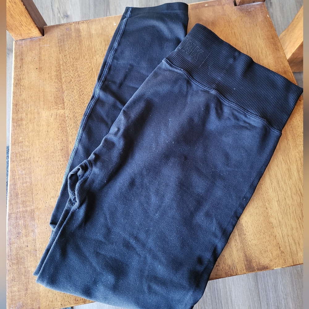 PINK Victoria's Secret Classic Black Leggings